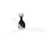 FARO MINI ETERFAN 32026 50,4“ čierna lesklá/transparentná Reverzný stropný ventilátor