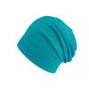 Bavlnená čiapka / nákrčník unisex modrá azurová 1ks