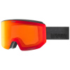 Lyžiarske okuliare UVEX Lace ATTRACT čierne, Magnetické sklá Modré S2 Oranžové S1 + Puzdro