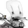KAPPA KAF5107B nastaviteľné číre čelné plexi Airflow pre BMW F 700 GS '13-'17 (výška 53 cm x šírka 51 cm)