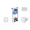 Ideal Standard ProSys - Set predstenovej inštalácie, klozetu a sedadla Bau Ceramic, tlačidla Oleas M2, Rimless, SoftClose, chróm ProSys120M SP63