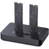 Gembird DD2-U3M2 Desktop dual drive USB Type-C M.2 NVME (and SATA) SSD docking station black