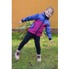 Softshellová bunda - zimná - fuchsie/mordoružová obloha, veľ. 80-116