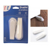 Zarážka dverná 10 cm 2 ks, biela, plast