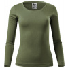 Malfini Fit-t Ls Dámske tričko dlhý rukáv 169 khaki XXL