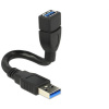 Delock USB kábel USB 3.0 USB-A zástrčka, USB-A zásuvka 0.15 m čierna 83713; 83713