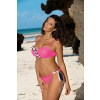 Marko Dvojdielne plavky s jemným leskom Marko Frances Rosa shocking M-529 (4) ružové, Veľkosť XL, Farba ružová