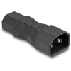 Delock 80467 sieťový adaptér IEC C13 zásuvka 10 A - zástrčka C14 čierna 1 ks Bag; 80467