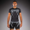 Funkční triko - rashguard Venum No Gi - krátké rukávy - Black/ Silver Grey Velikost: XXL