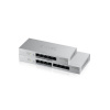 ZyXEL GS1200-8HP, 8-port Desktop Gigabit Web Smart switch: 8x Gigabit metal, 4x PoE (802.3at, 30W) GS1200-8HPV2-EU0101F