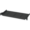 Techly Techly 360882 SHELF 1U 150MM RACK 19, 2 Montážní body, perforované, černé