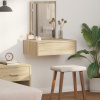 vidaXL Nástenný toaletný stolík Sonoma Dub 60x40x70 cm 865192