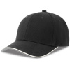 Atlantis Headwear Kšiltovka Pilot Piping Sandwich-S, těžká, 6 panelová, sandwich COT33027400299-black Černá UNI
