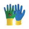 Rukavice CXS DRAGO, detské, máčané v nitrile, modré, veľ. 07