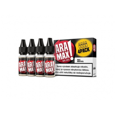Aramax 4Pack Max Menthol e-liquid 4 x 10 ml 12 mg