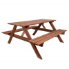 Rojaplast 245/7 PIKNIK zahradní set dřevěný - 200 cm - mořený