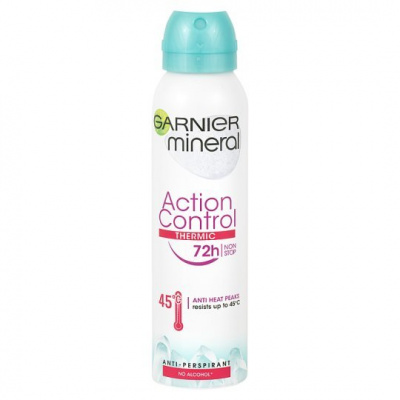 GARNIER MINERAL ACTION CONTROL THERMIC 72 h, antiperspirant v spreji, 150 ml