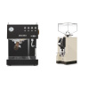 Ascaso Steel UNO PID, Black&Wood + Eureka Mignon Specialita, CR cream