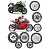 CUKROVÁ TLAČ jedlý obrázok na tortu Cukrová hmota PRENASLEDOVAČ MOTOCYKEL #14