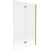 Mexen Mist sprchová zábrana 2-krídlová pravá 110 x 150 cm, transparentná, zlatá brúsená - 8A9-110-002-55-00-P