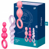 Satisfyer Booty Call sada análnych kolíkov s stimulujúcou štruktúrou Colored