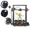 CREALITY 3D Creality Ender 3 Max Neo FDM 3D tlačiareň 300 x 300 x 320 mm veľký stavebný objem + 1 kg čierneho PLA vlákna + 1 kg bieleho PLA vlákna