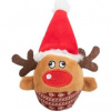 Xmas Reindeer vianočná plyšová loptička sob 6 x 12 cm