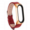 Xiaomi Kožený náhradný náramok pre Mi Band 7 Farba: červená - ružovo zlatá (rose gold)
