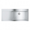 Grohe Drezy - Drez K1000 s automatickým odtokom, 116x52 cm, kefovaná nerezová 31582SD1
