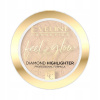 Jeden lisovaný rozjasňovač Eveline Cosmetics Feel The Glow zlatý 01 Sparkle 4,2 g