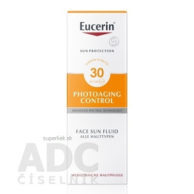 Eucerin SUN PHOTOAGING CONTROL SPF 30 na tvár emulzia na opaľovanie 1x50 ml, 4005800195846