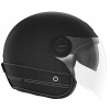 ELEGANTNÝ NEO-RETRO LINE ČIERNA KOŽA MOTOCYKLOVÁ PRILBA PREMIUM NOX BLENDA L