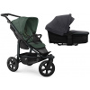 TFK Mono3 2v1 Olive Combi carrycot + Seat unit Nenafukovacie kolesá (s výplňou) Hlboká vanička Premium Black