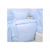 INTERMEDIC SK do postieľky Baby Blue s volánikom 90x130 / 45x65 cm – 100% bavlna, elegantný unisex dizajn, zips