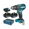 Makita DHP485RFJ Aku bezuhlíkový príklepový skrutkovač Li-ion LXT 18V/3,0 Ah, Makpac DHP485RFJ