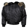 MFH bunda s kapucňou N2B POLAR ČIERNA veľ.3XL