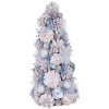 Stromček MagicHome Vianoce, prírodný, krémový, 47 cm
