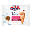 Butcher's Cat Pouches Delicious Dinners Chicken & Liver - Chicken & Beef 4x100g