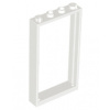 60596 White Door, Frame 1 x 4 x 6 with 2 Holes on Top and Bottom (Bílé dveře, rám 1 x 4 x 6 se 2 otvory nahoře a dole)
