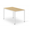 WELLHOX Stôl TESSA 120cm x 60cm - dub / biele nohy 