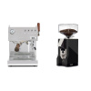 Ascaso Steel DUO PID PLUS, Inox&Wood + Eureka Mignon Silenzio 55, CR black