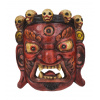 Sanu Babu Drevená maska, Bhairab, ručne maľovaný, 20cm (AB)
