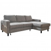MID.YOU ROHOVÁ SEDACIA SÚPRAVA, textil, sivá - Online Only obývacie izby - 001454003207