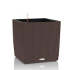 Kvetináč Lechuza Trend Cube Cottage All inclusive set mocha 30x30x33