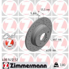 ZIMMERMANN Brzdový kotúč 400.1412.52