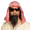 Kostým, maska - Chuť. (Arab Sheikh Set s okuliarmi+brada+Turban 81034)