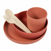 Bo jungle Ö Jídelní sada CPLA Terracotta 5 ks