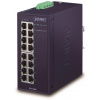 Planet IGS-1600T Priemyselný Switch 16x1Gb, dual 12-48VDC/24VAC, -40~+75°C, fanless