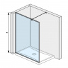 Jika PURE Walk-in stena bočná 140x200cm,profil strieborný,sklo číre Jika PerlaGlass+Vzpera H2674250026681
