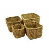 Úložný koš hranatý z mořské trávy Rozměry (cm): 23x23, v. 18